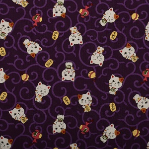 Chusta furoshiki maneki neko – mała (57 x 55 cm)