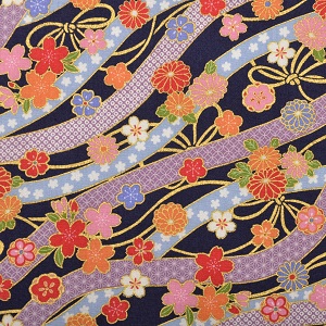 Chusta furoshiki kwiaty – mała (56 x 53 cm)