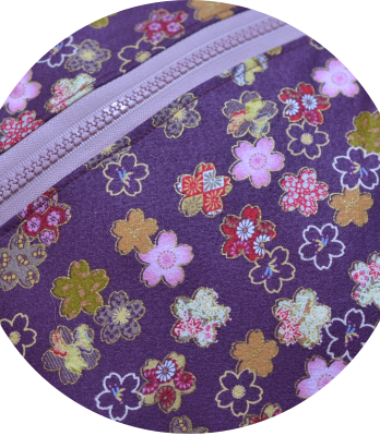 Plecak na jedno ramię – shamisen – kolorowy wzór kwiatowy