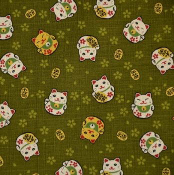 Chusta furoshiki z kotem maneki neko – (55 x 55 cm)