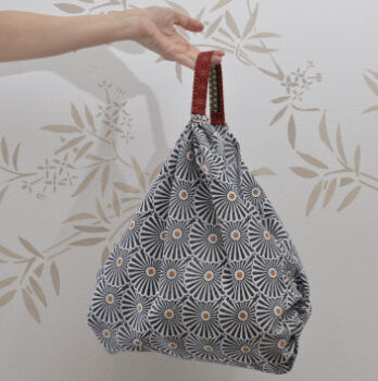 Sprzedane – Rączka do torby z chusty furoshiki – bawełna