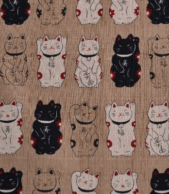 Chusta furoshiki kot maneki neko – mała (54 x 53 cm)